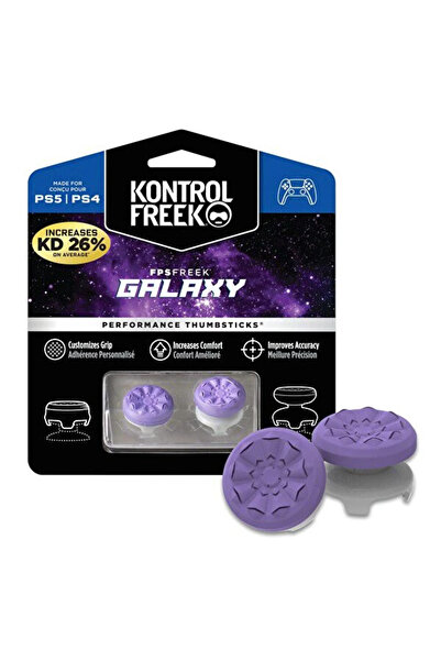 CONSOLEX KontrolFreek FPS Freek Galaxy Thumbsticks – PS5 / PS4 Uyumlu Analog Başlık – Mor-CL42