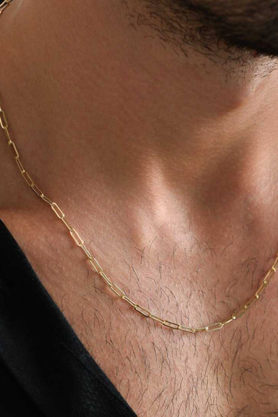 Ricco Jewellery 14 K Gold Kaplama 925 Ayar Gümüş Old Money Ataç Kolye