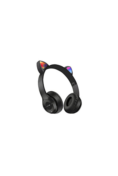 OEM Casti Bluetooth Over-Ear Wireless Cat's Ears Black