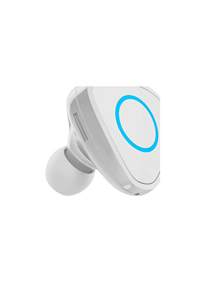 Devia Casca Bluetooth Vortex White (cu incarcator auto 2.1A)