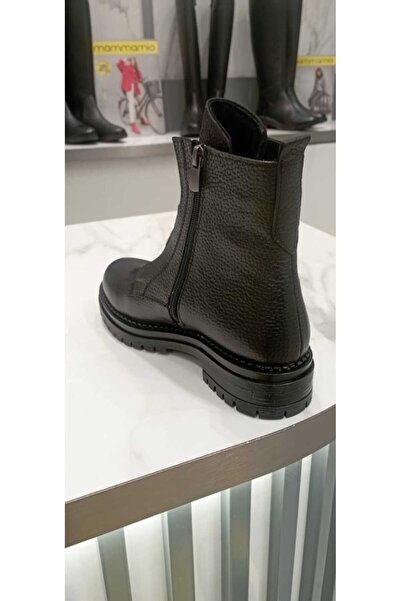 EREN SHOES BAG (Singapur) Cizme cu fermoar cu talpă din cauciuc ortopedic, cu cataramă din piele naturală