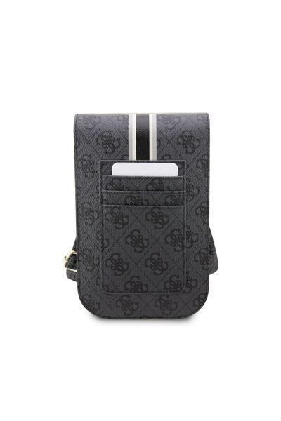 Guess PU 4G Phone Case Printed Stripes Black