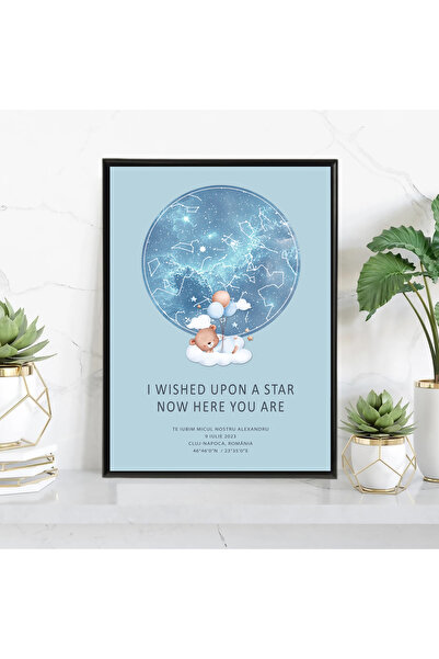 Legendary Gifts Tablou personalizat cu harta stelelor