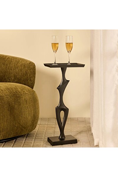 HOME AURAA طاولة ألومنيوم مميزة من أرابيسك