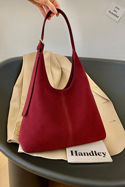 Handley Suede Hobo Bag – Minimalist Shoulder Bag Stylish and Elegant Women's Bag