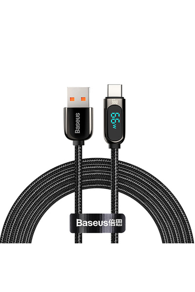 Other Cablu de date cu încărcare rapidă pentru afișaj USB-A - USB-C 66W 1m - Negru