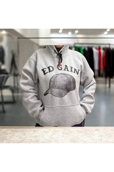 Fua Shop Унісекс-светр з капюшоном і принтом