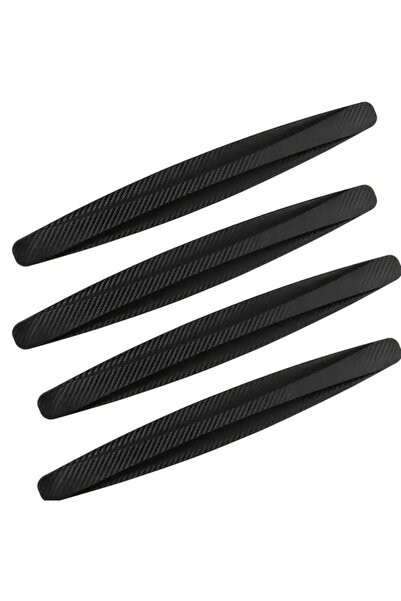 Karbon Fiber Araba Tampon ve Kapı Kenarı Koruyucu Şerit – 40cm x 5cm Çizik Önleyici Siyah 2 Aet