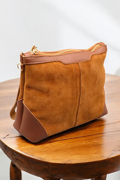 HFKY Women's Suede Bag. Portfolio Bag. Messenger Bag.