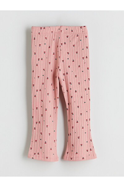LC Waikiki Floral Flared Girls Leggings Pants