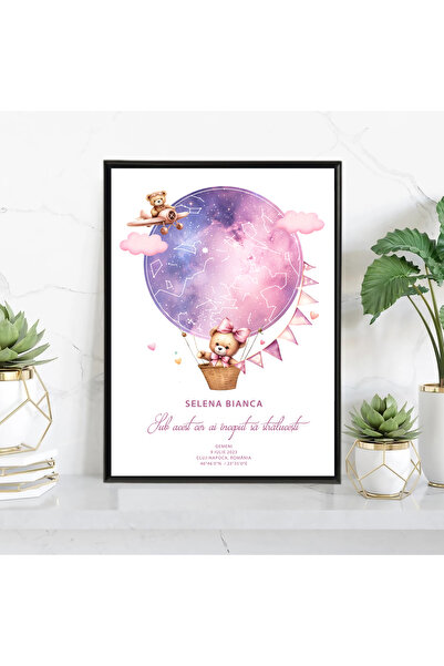 Legendary Gifts Tablou personalizat cu harta stelelor