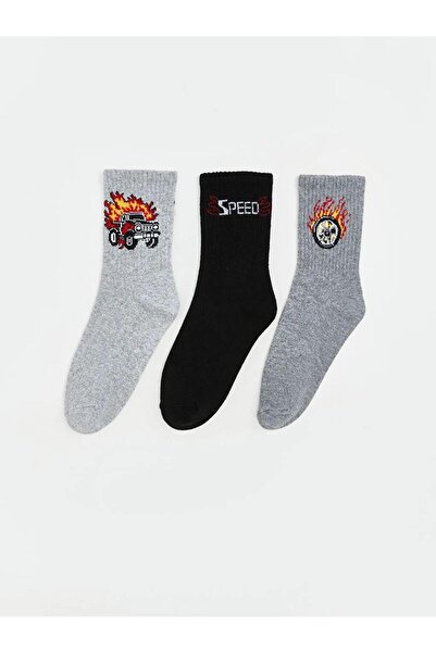 LC Waikiki Patterned Boys' Socks 3-Piece (W5)