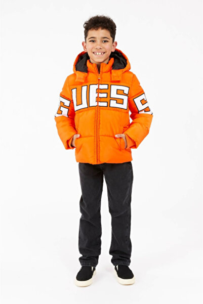 Guess kids' jacket with logo print L4BL04