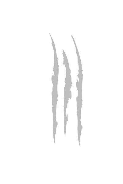 Oracal 651 Car Sticker, Monster Claw, Waterproof, 40 x 12 cm, grey