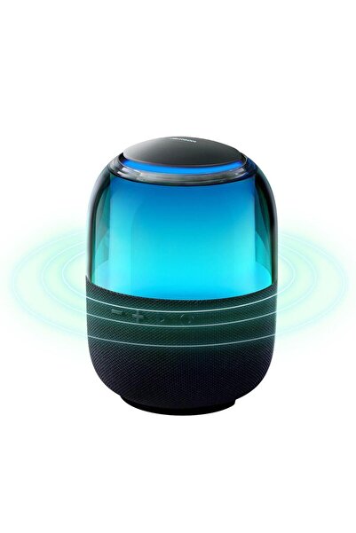 Joyroom Portable Bluetooth speaker, 1500 mAh, with RGB lights, USB to Type-C cable Black