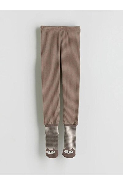 LC Waikiki Beli Lastikli Erkek Bebek Çoraplı Pijama Alt 2'li (W5)