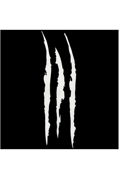 Oracal 651 Car Sticker, Monster Claw, Waterproof, 40 x 12 cm, white