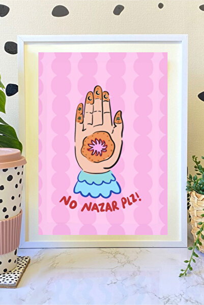 Hello Melody Design Εκτύπωση από τη συλλογή εκτυπωμάτων «NO NAZAR PLZ» - Λευκ...