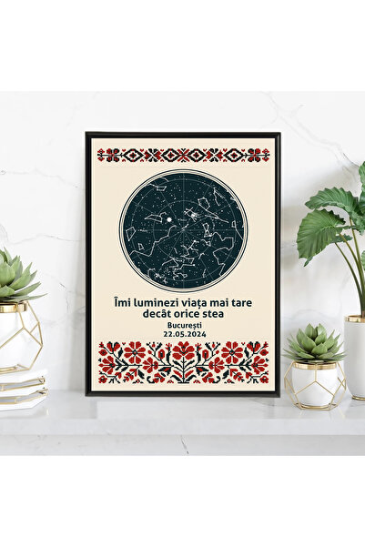 Legendary Gifts Tablou personalizat cu harta stelelor