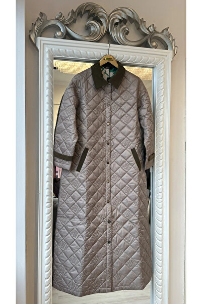 Invee Kapitone Mont - Sütlü Kahve