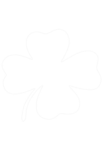 Oracal Sticker auto ''Trifoi'', 18x17 cm, Alb