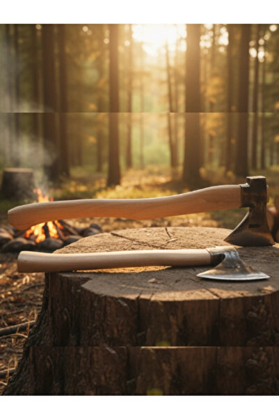 ÇAYLAR AVM Profesyonel Odun Yarma Baltası / Kamp Baltası - Tam Dövme Çelik - Uzun Sap