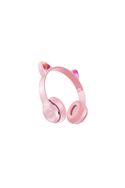 OEM Casti Bluetooth Over-Ear Wireless Cat's Ears Light Pink