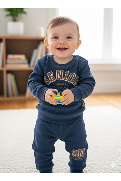 Zerenyus 6-24 month old kangaroo pocket senior team navy blue