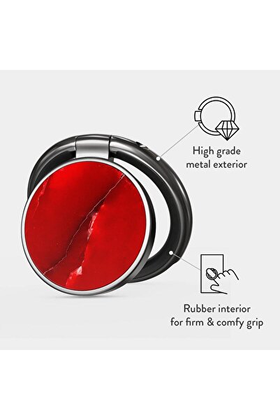 BURGA Gunmetal Wild Blaze Phone Ring