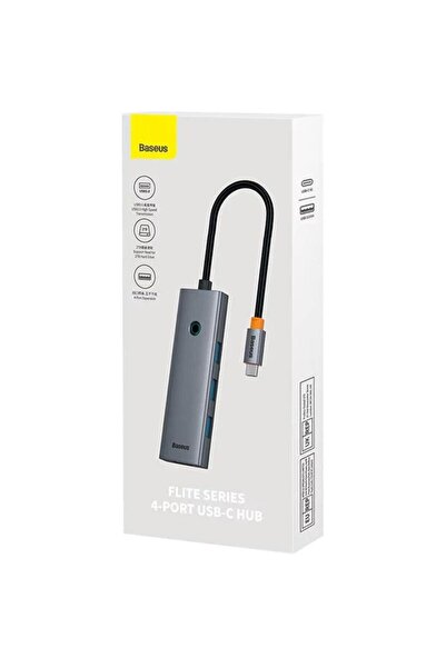 Baseus Multihub UltraJoy Type-C la 4 x USB 3.0 Gri