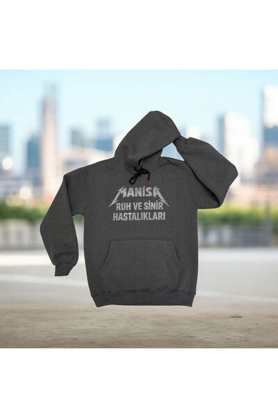 Fua Shop Унісекс-светр з капюшоном і принтом