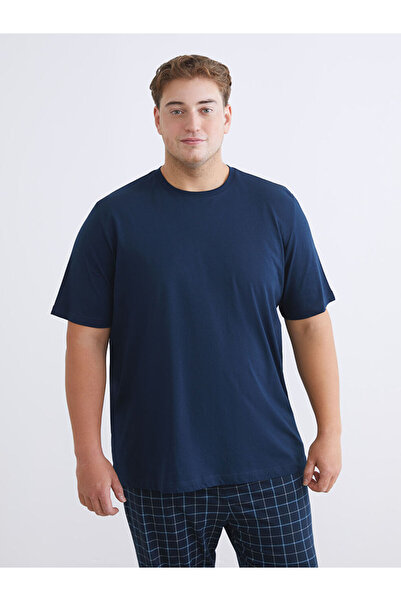 LC Waikiki Create Your Style from Uzg Store |   Plus Size Basic Combed Cotton Men's T-Shirt