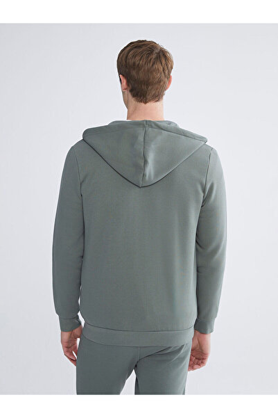LC Waikiki Create Your Style from Uzg Store |   Hooded Long Sleeve Men's Zippered Sweatshirt