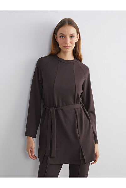 LC Waikiki Γυναικείο φούτερ με ζώνη μέσης LCW Modest