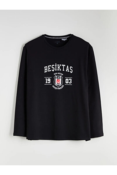 LC Waikiki Standart Kalıp Beşiktaş Baskılı Erkek Pijama Takımı
