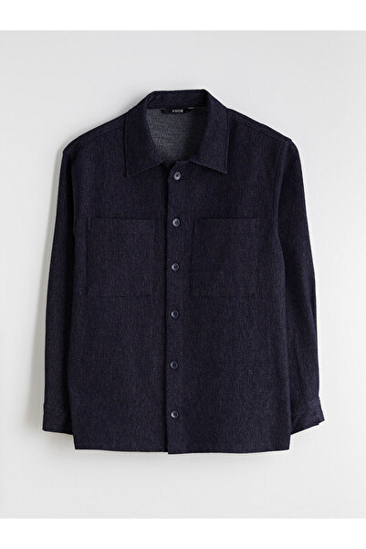 LC Waikiki Άνετο ανδρικό πουκάμισο Dobby με μακριά μανίκια