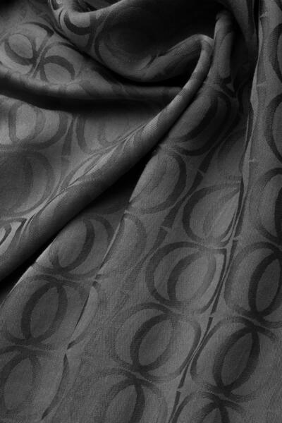 Imannoor Βαμβακερό σάλι Bambunoor Anthracite Naia