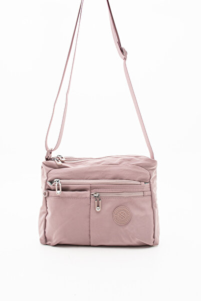 Sanmorris حقيبة كتف نسائية من GLC متعددة الأقسام مصنوعة من قماش مجعد مقاوم لل...