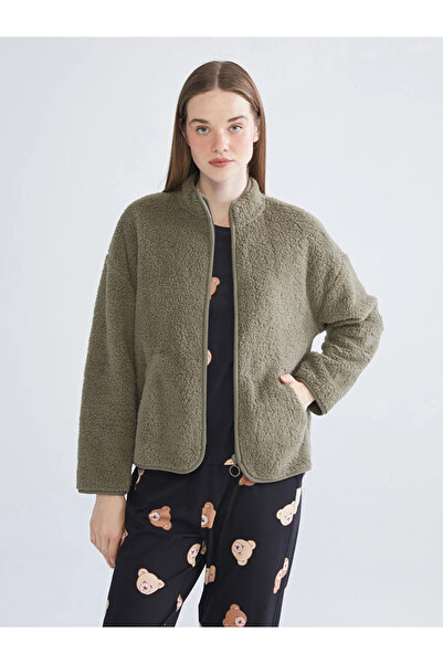 LC Waikiki ψηλός λαιμός Λούτρινο γυναικείο μπλουζάκι πιτζάμα