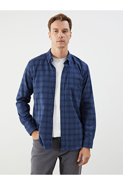 LC Waikiki Regular Fit Long Sleeve Plaid Men's Shirt