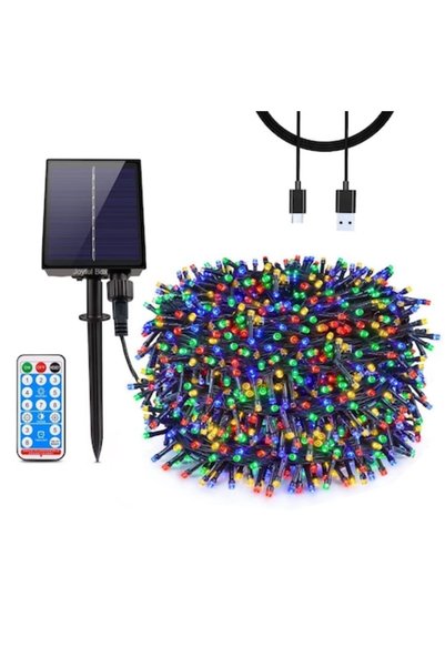 Joyful Box Instalatie de crăciun, 30 m, 300 LED-uri, 2200mAh, 8 moduri de ilu...