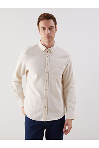 LC Waikiki Regular Fit Dobby Men's Shirt with Pockets