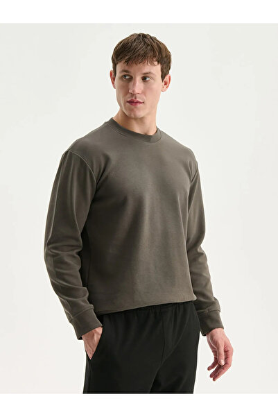 LC Waikiki Ανδρικό φούτερ με κέντημα με λαιμόκοψη