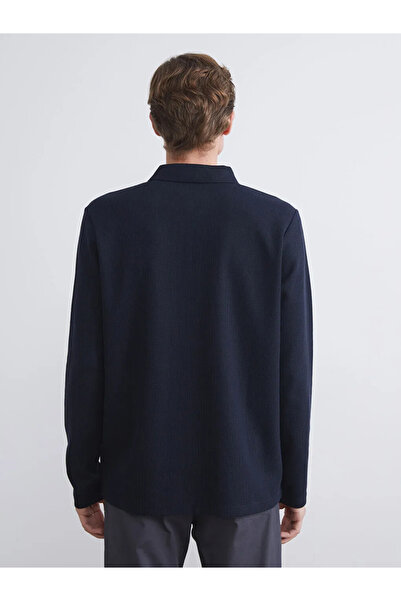 LC Waikiki Чоловічий світшот з коміром поло з довгим рукавом