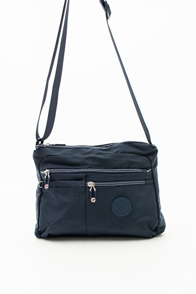 Sanmorris حقيبة كتف نسائية من GLC متعددة الأقسام مصنوعة من قماش مجعد مقاوم لل...