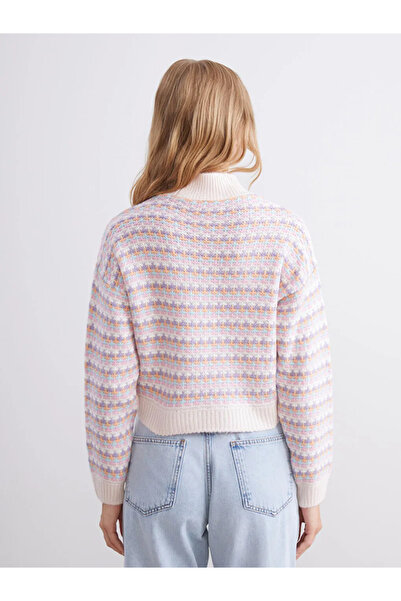 LC Waikiki ψηλός λαιμός Γυναικείο πλεκτό πουλόβερ με σχέδιο