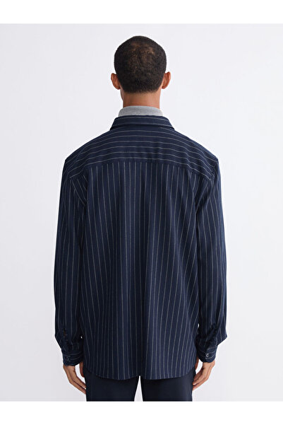 LC Waikiki Create Your Style from Uzg Store |   Slim Fit Long Sleeve Striped Men's Shirt