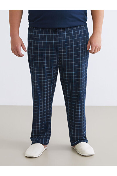 LC Waikiki Büyük Beden Standart Kalıp Ekose Erkek Pijama Alt