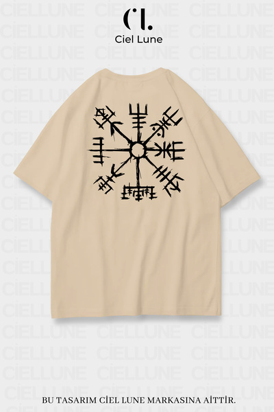 Ciel Lune للجنسين النساء الرجال الفايكنج البوصلة Vegvisir مطبوعة تصميم خاص تي...
