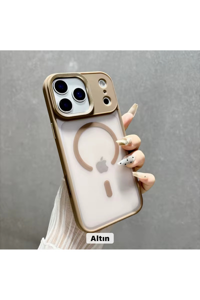 DGN İphone 17 Pro Max Uyumlu Lens Kamera Koruyucu Hediyeli Magsafe Destekli P...